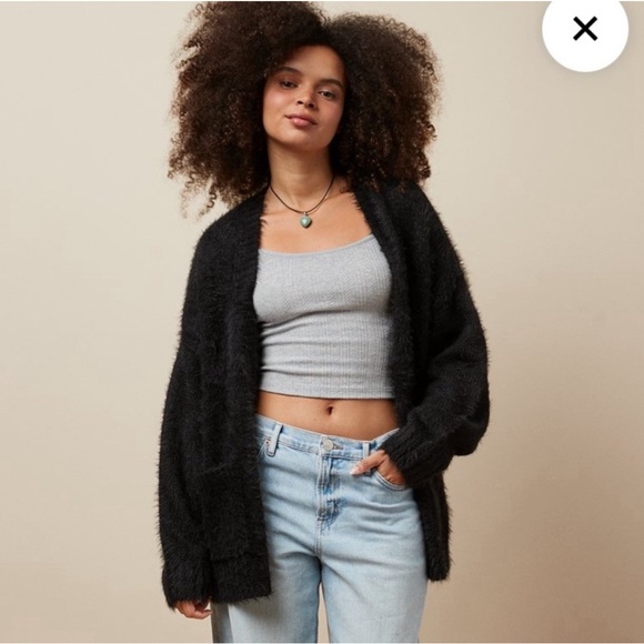 American Eagle Outfitters Whoa So Cozy Fuzzy Cardigan - Picture 1 of 6